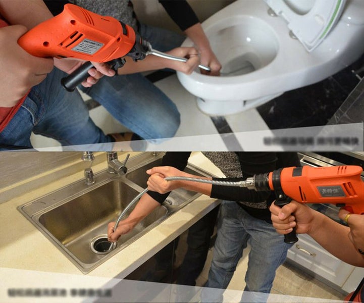 Plumber Drain Snake Pipe Pipeline Sewer Cleaner 12M 6 Drill Bit Tool 2021701 Carousel 11