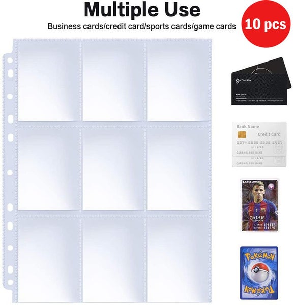 90 Card Sleeves Pokemon Game Cards Album Stamp Coin Holder Photo Binder i2145TP0 Carousel 13