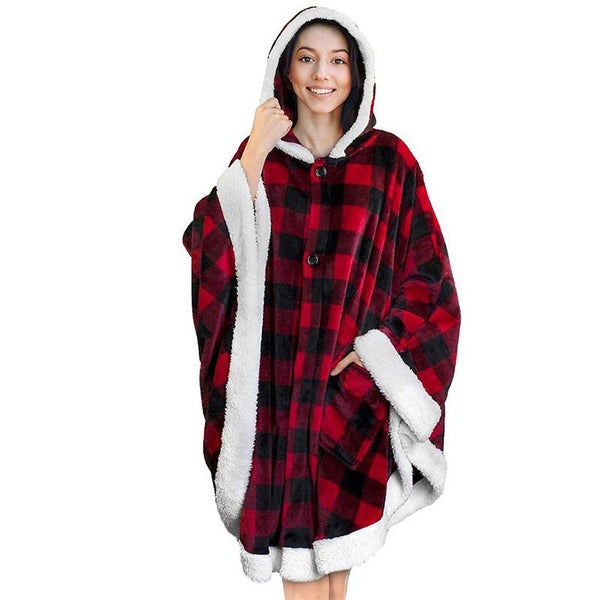 Hoodie Blanket Poncho Cape D0740RB0 Carousel 1