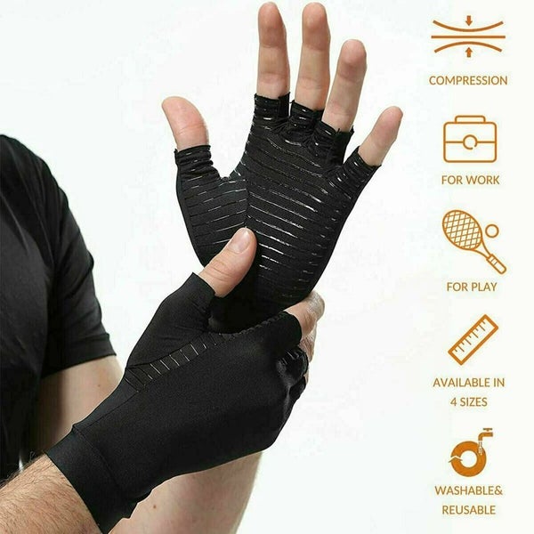 Compression Gloves Wrist Brace Support S I0580BK1 Carousel 1