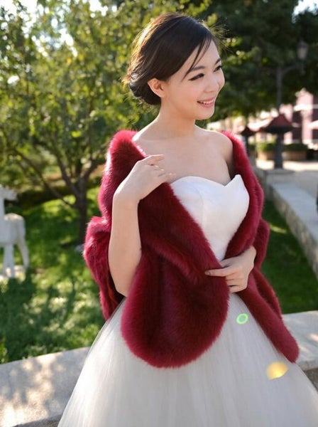 Fur Cape Jacket Shawl Wrap Shrug Womens Clothing Size 18 I0457RD0 Carousel 8