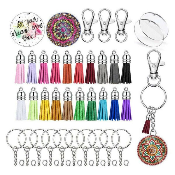 Acrylic Circle Discs Keychain Blanks Vinyl Making Kit I1288MZ0 Carousel 2