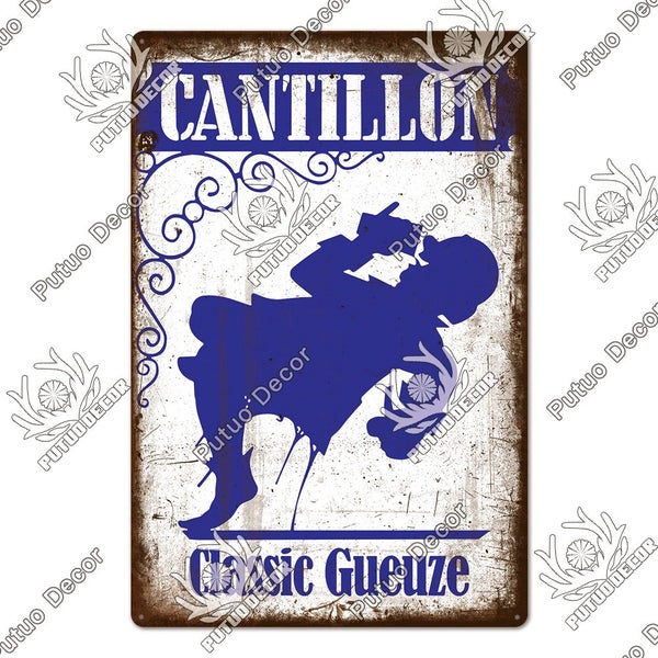 Putuo Decor Belgium Beer Brand Poster Vintage Tin Sign Metal Sign Carousel 1