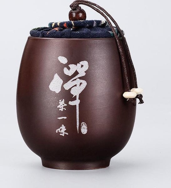 Mini Ceramic Travel Tea Caddy Can Set Teacup One Dual Purpose Sugar Carousel 1