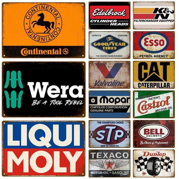 Metal Sign Vintage Spark Plugs Metal Poster Tin Sign Girl Metal Plate Carousel 2