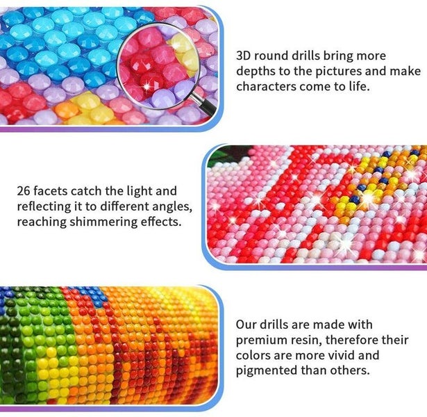 Diamond Painting Art Kit i1702OB0 Carousel 13