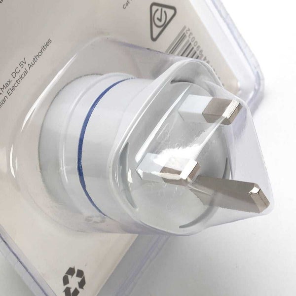 Korjo Two Port USB Adaptor Plug for Australia and the UK Carousel 2