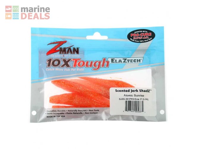 Z-Man Jerk ShadZ Softbait 12.7cm Atomic Sunrise Carousel 2