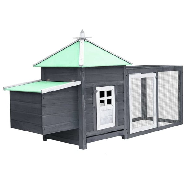 Nz Local Stock-chicken Coop with Nest Box Grey Solid Firwood Oibkno Carousel 1
