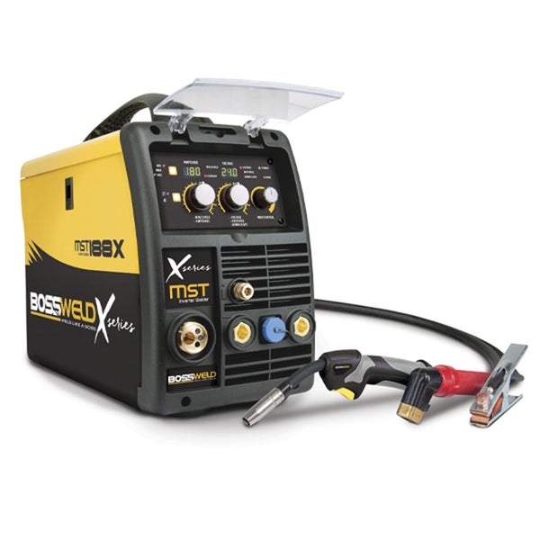 Bossweld MST-188X Inverter Mig/Stick/Tig Welding Machine Carousel 1