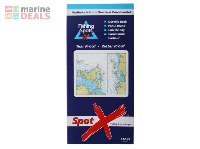 Spot X Fishing Map Waiheke - Western Coromandel Carousel 1