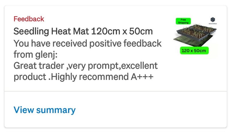 Seedling Heat Mat 120cm x 50cm Carousel 15
