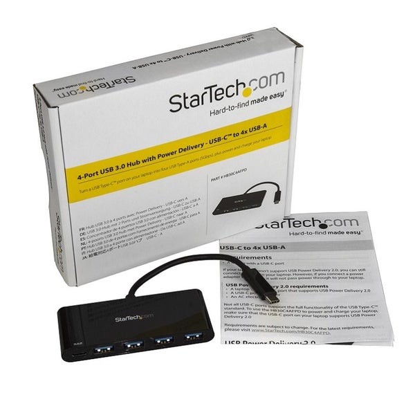 StarTech.com HB30C4AFPD USB C Hub with 4x USB Type-A Ports Carousel 3