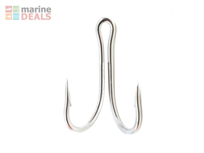 Mustad 7982HS Double Stainless Hook 8/0 Qty 1 Carousel 1