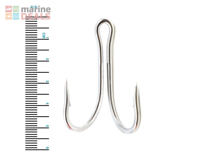 Mustad 7982HS Double Stainless Hook 8/0 Qty 1 Carousel 2