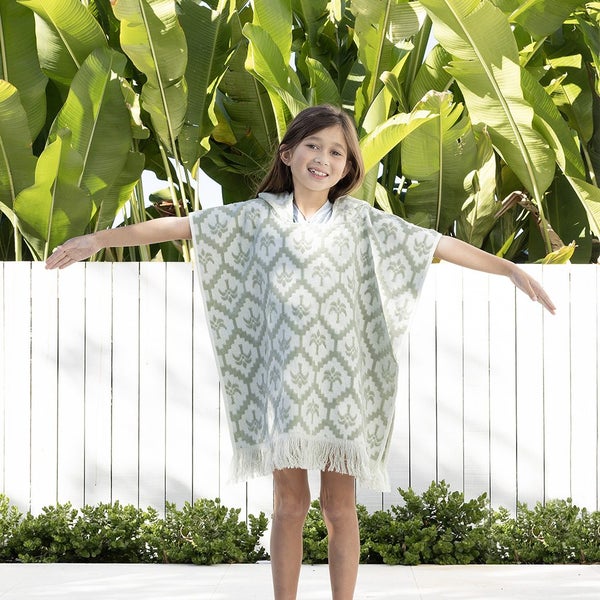 Cocos Kids Poncho Sage- Bambury Carousel 2