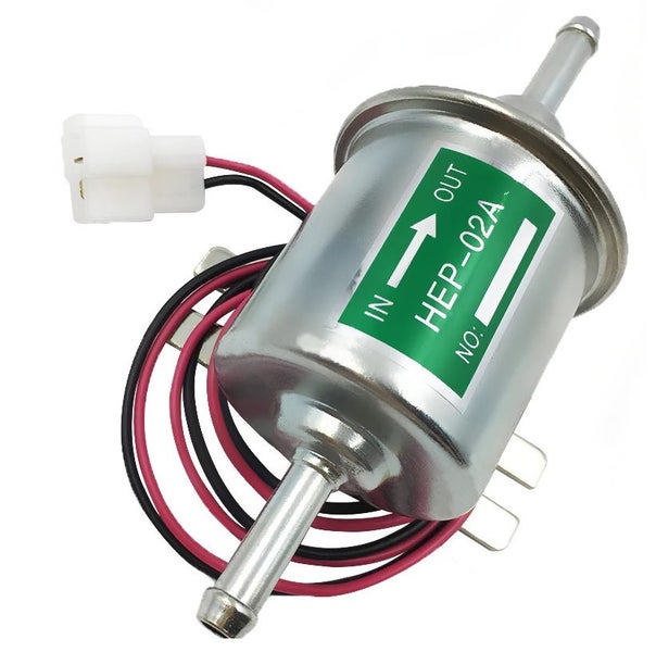 12V Electric Fuel Pump,Universal Heavy Duty Electric Fuel Pump Inline Fuel  Pump,Low Pressure Gas Diesel Fuel Pump,Metal Solid Petrol 12 Volts