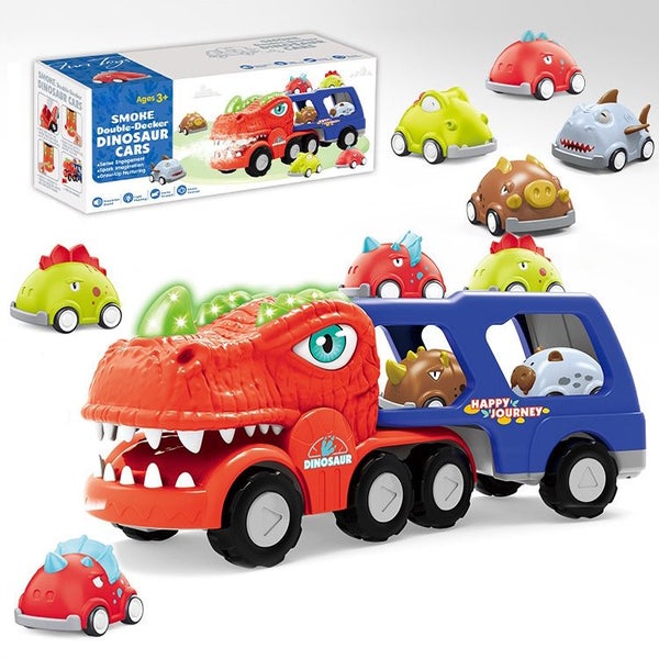 Dinosaur Truck Toys 9 in 1 Dinosaur Trucks 8 Pull Carousel 1