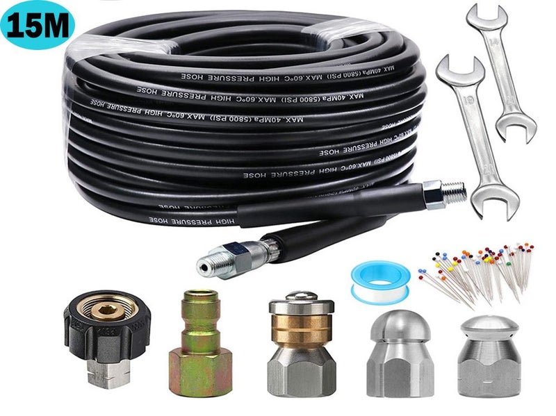 Drain Cleaner Pipe Cleaning Kit 15m NZ Clearance Carousel 1