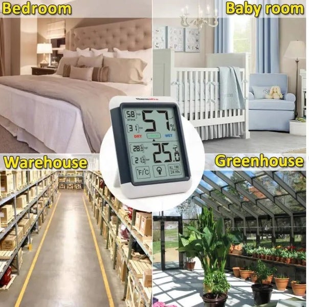 Thermopro TP55 Digital Indoor Thermometer with Touch Screen Hygrometer Carousel 1