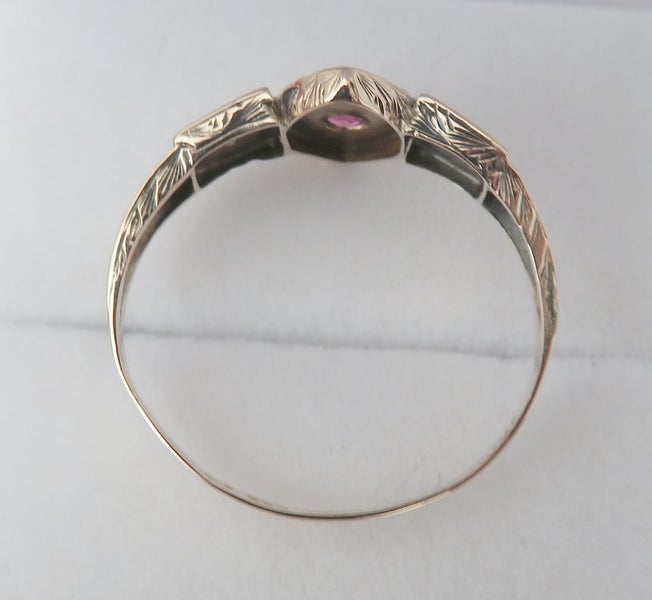 1878 Ruby and natural pearl Birmingham Carousel 8