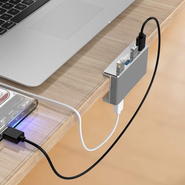 Desktop USB Hub 3.0 Clamp Design for Desk, Fast Transfer USB Hub Carousel 2