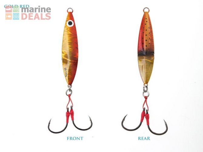 SG Squish Erratic Fall Jig 11.5cm 130g 06 Gold Red Carousel 1