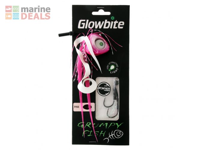 Glowbite Grumpy Fish Slider Lure 60g Pink Carousel 1