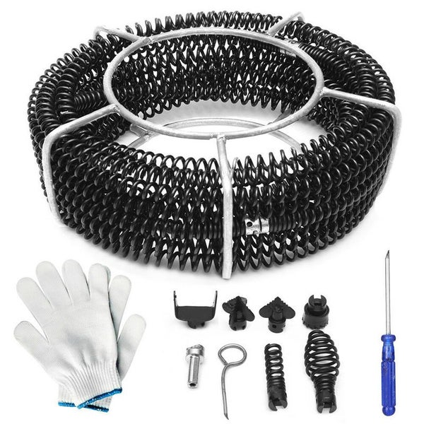 Plumber Drain Snake Pipe Pipeline Sewer Cleaner 12M 6 Drill Bit Tool 2021701 Carousel 1