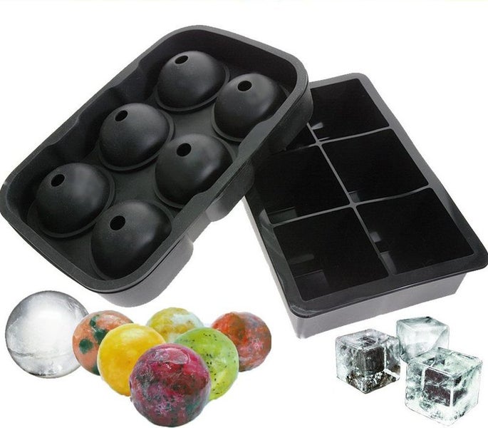 Large Ice Cube Tray with Removable Lid, 3PCS Big Square Silicone Ice Cube  Molds, Reusable Silicone Mold for Whiskey Cocktail Bourbon Soups Frozen