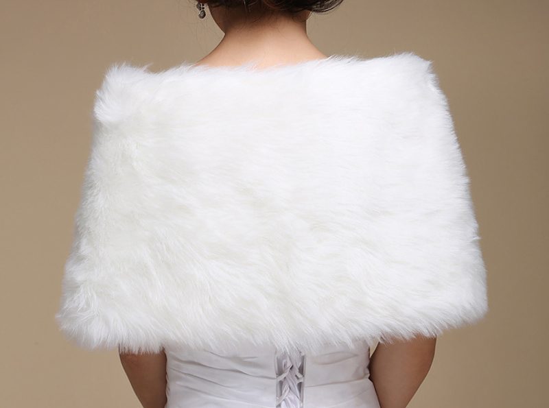 Fur Shawl Wrap Shrug white Ivory 3015420 Carousel 4