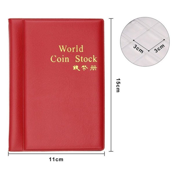 120 Coin Collection Holders Storage Money Penny Pockets Album Book I0679RD0 Carousel 2
