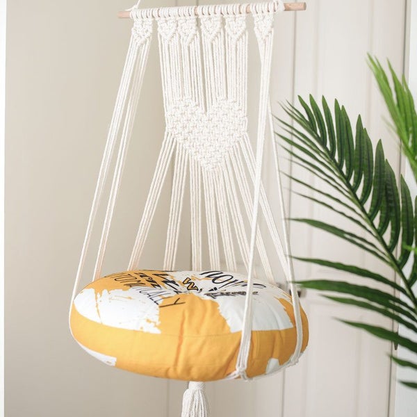 Cat Hammock Macrame Hanging Swing Cat Bed I0914BG0 Carousel 2