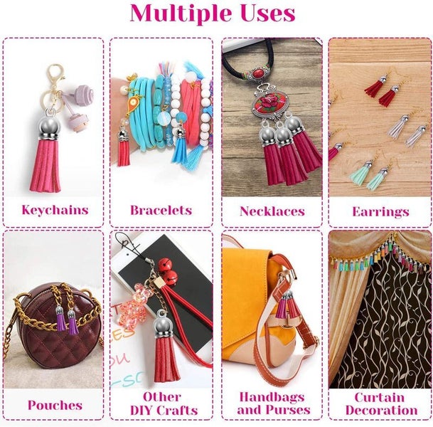 Keychain Tassel Leather Suede Tassels Pendants Bulk I1415MZ0 Carousel 12