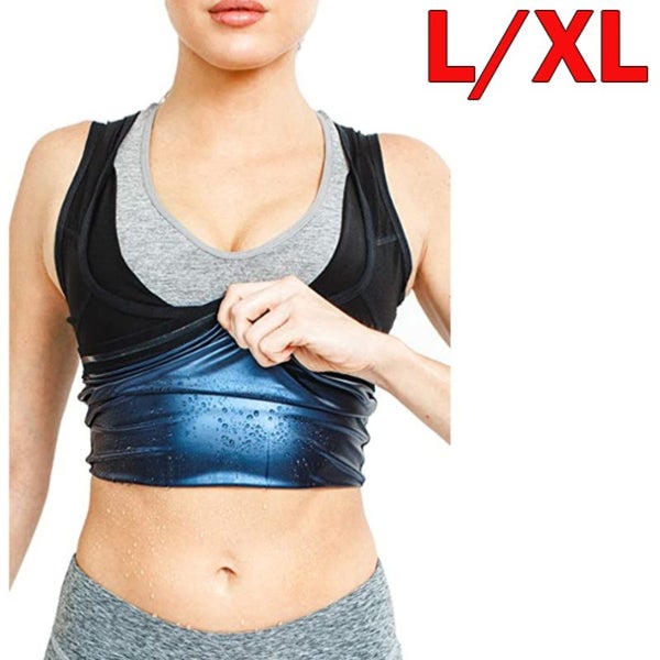 Womens Sweat Shapewear Workout Sauna Tank Top L/XL L1919WM4 Carousel 1