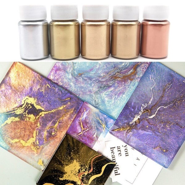 5 x Metallic Pigment Powder Cosmetic Soap Nail Candle Pigment I1470MZ0 Carousel 1