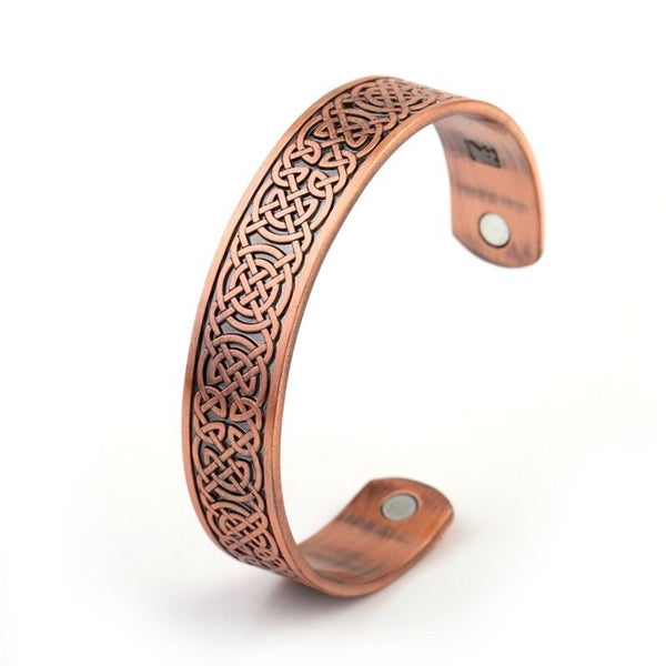 Copper Viking Cuff Bracelet Celtic Knot Magnetic Healthcare B0301RD0 Carousel 2