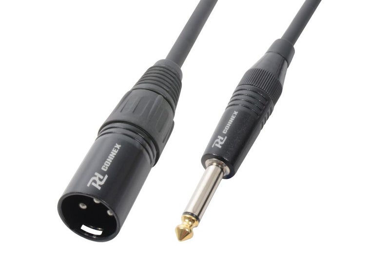 Audio Lead - XLR Male to 6.3mm TS Plug 1.5m Carousel 1