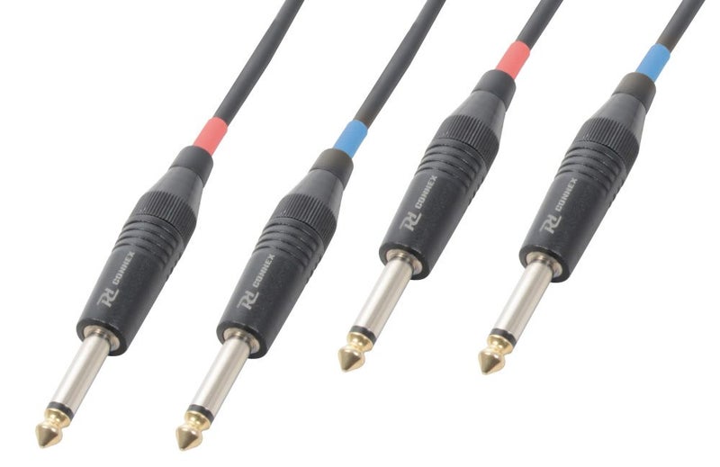 2 x 6.3mm TS Jack to 2 x 6.3mm TS Jack - 5M Carousel 1