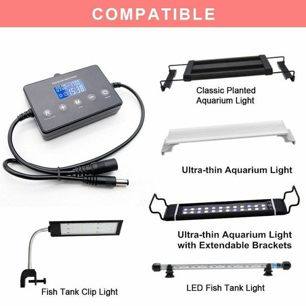 Fish Tank Timer LED Light Dimmer Controller Aquarium Lamp Timer 3632501 Carousel 11