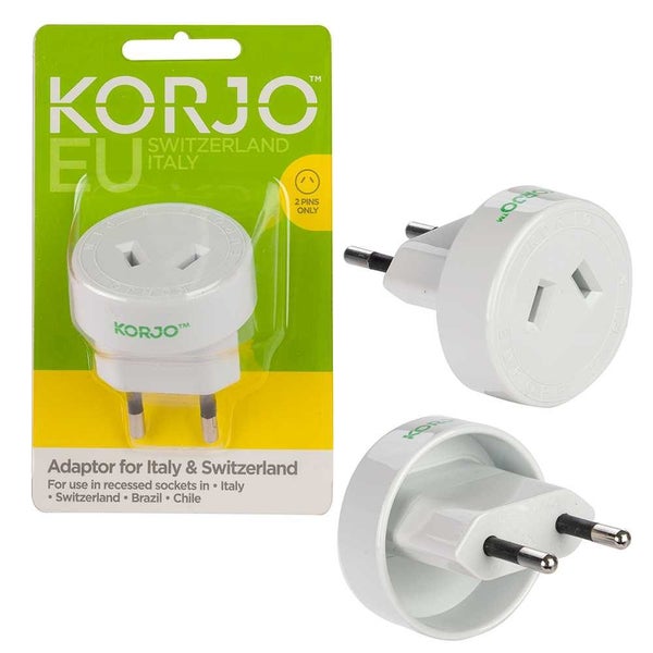 Korjo Italy & Switzerland Adaptor Plug Carousel 1
