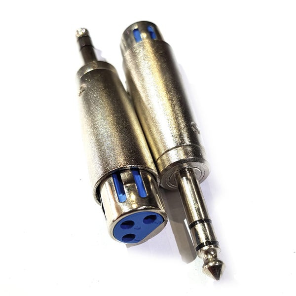 XLR Socket to 6.3mm TRS Plug Adapter Carousel 1