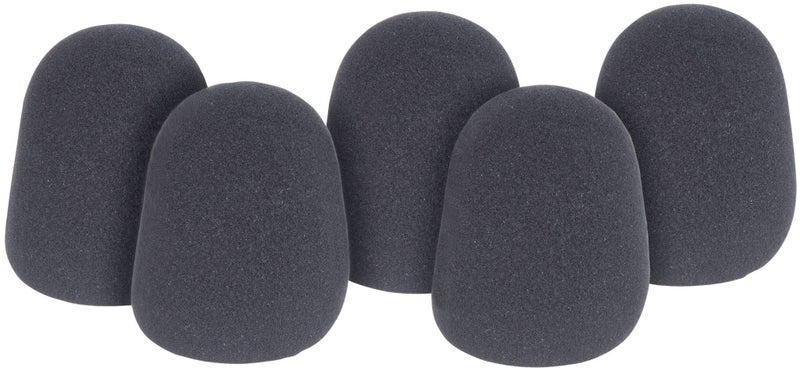 Microphone Windsocks - Pack of 5 Black Carousel 1