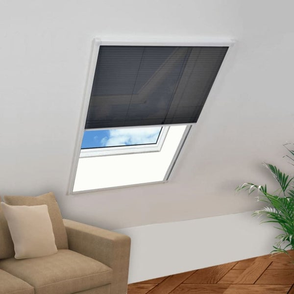 Plisse Insect Screen for Windows Aluminium 60x80 Cm Oaxlob Carousel 1