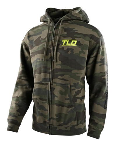TROY LEE DESIGNS SPEED LOGO ZIP-UP HOODIE CAMO GREEN Carousel 1