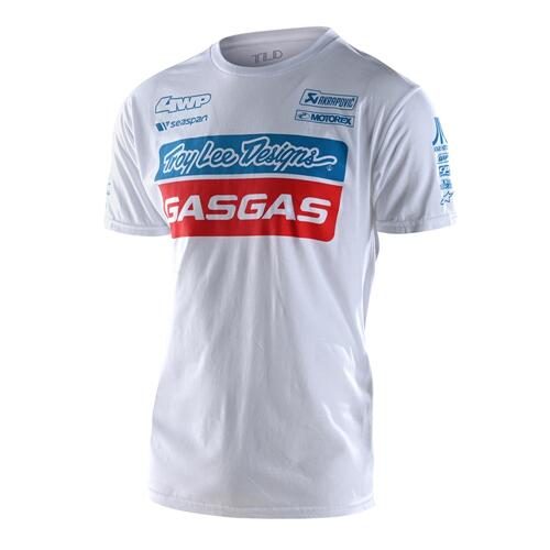 TROY LEE DESIGNS TLD GASGAS TEAM TEE WHITE Carousel 1