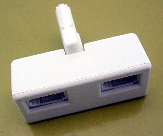 Telephone Double Adaptor - BT Plug M-FF Carousel 1
