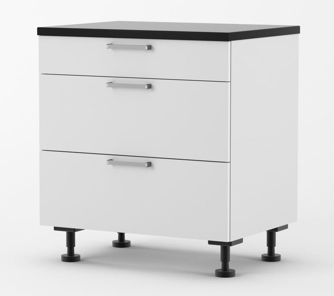 1600mm Wide Kitchenette Naples white glossy Carousel 2