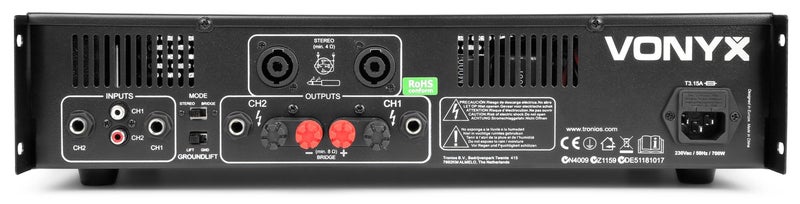 PA Power Amplifier - 2x 280 Watts RMS Carousel 6