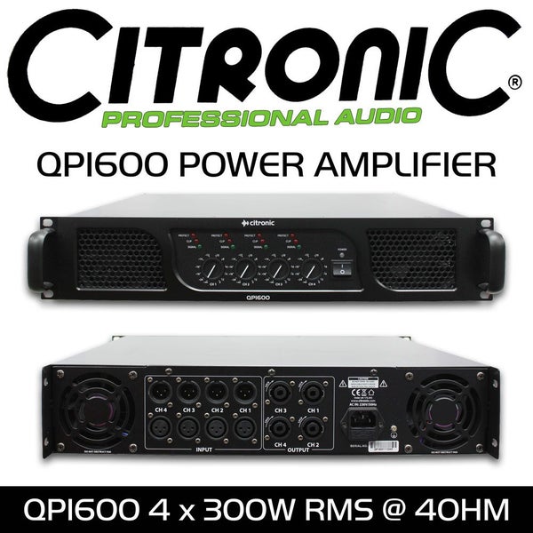 Quad Power Amplifier - 4 Ch - 4 x 300W RMS Carousel 1